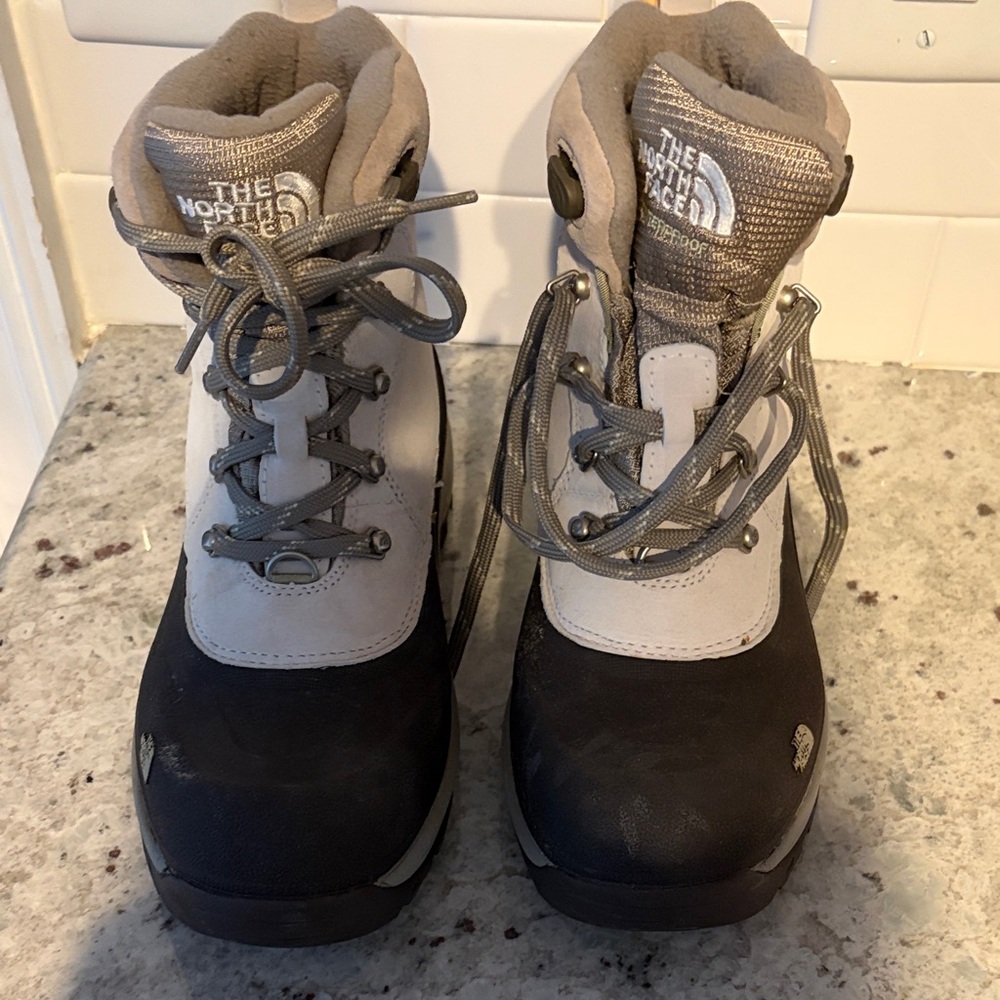 The North Face Black and Gray Hiking Boots